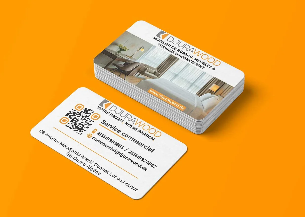 Exemples de cartes de visite imprimées